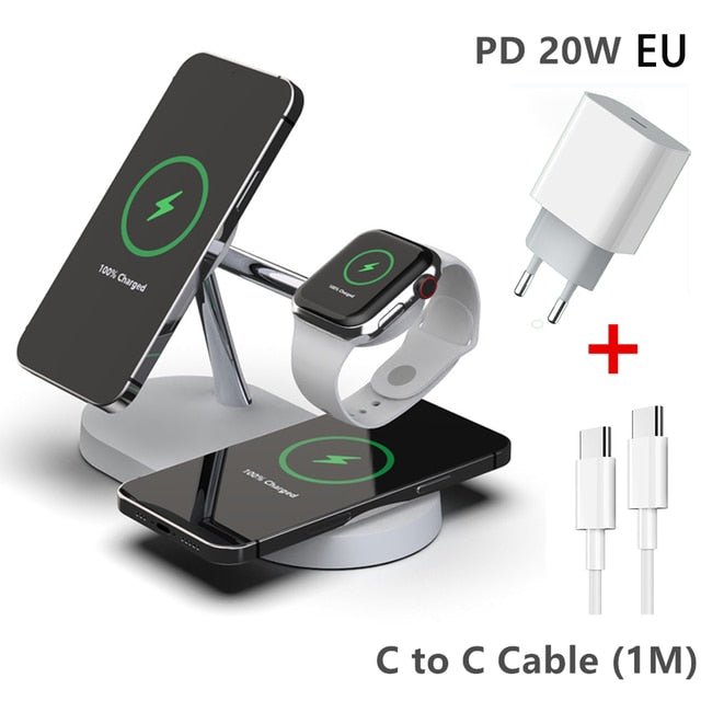 3 - in - 1 Wireless Magsafe Charger Stand - PrimeNest