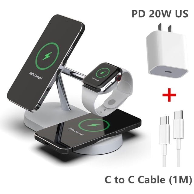 3 - in - 1 Wireless Magsafe Charger Stand - PrimeNest