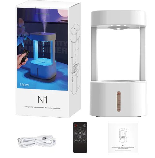 580ml Levitating Mist Humidifier with Ambient Light - PrimeNest
