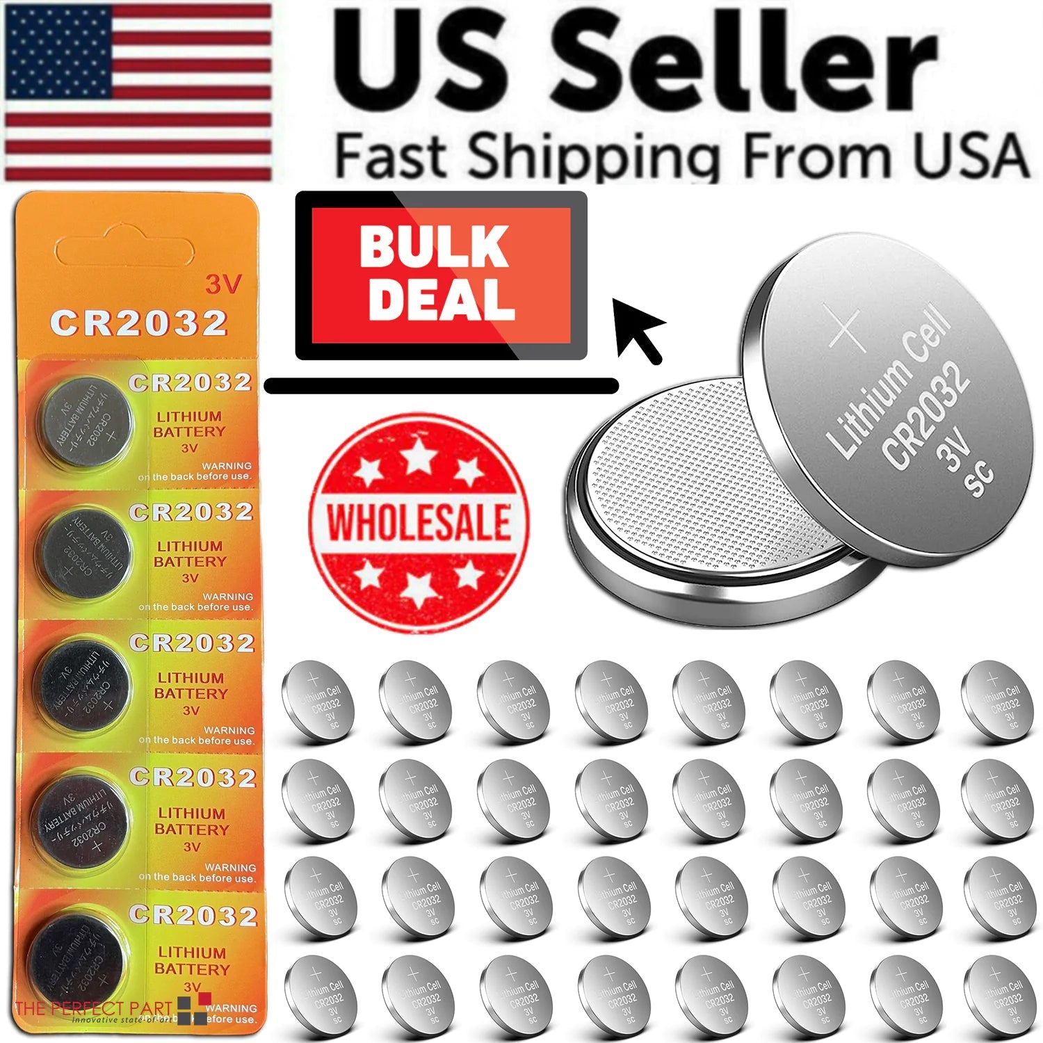CR2032 3V Lithium Coin Battery Multipack - PrimeNest